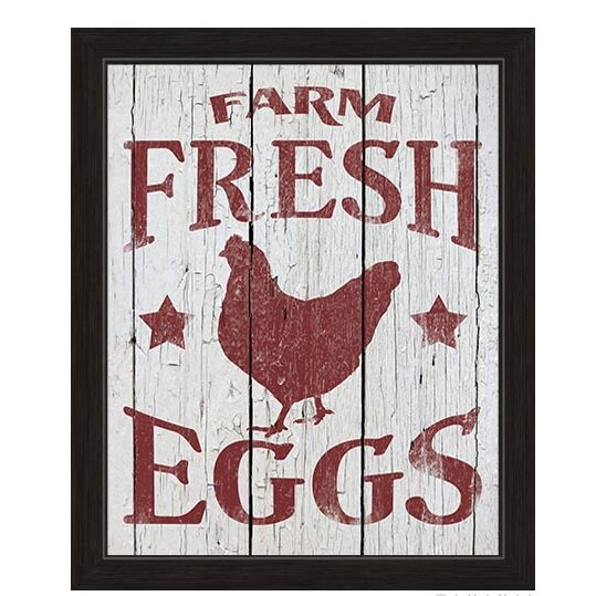 Laurel Foundry Modern Farmhouse Chicken Farm Fresh Eggs - Picture Frame ...