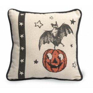 Bat Halloween Throw Pillow