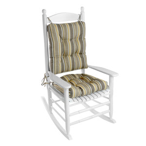 Outdoor 2 Piece Porch Rocking Chair Cushion Set