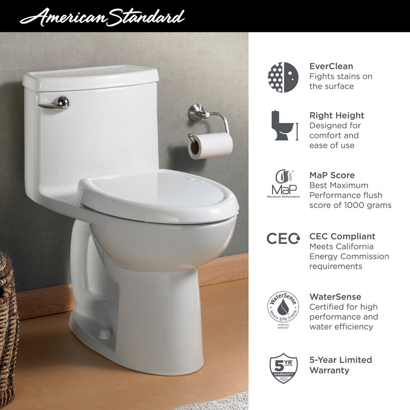 American Standard Cadet 1 28 Gpf Water Efficient Elongated One