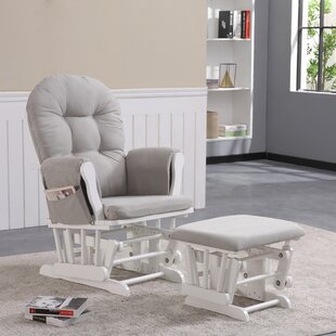 glider rocker with footstool