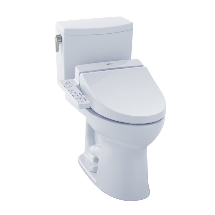 Toto Washlet Drake Ii 1g Two Piece Elongated 1 0 Gpf Toilet And Washlet C100 Bidet Seat Washlet Seat Included Reviews Wayfair