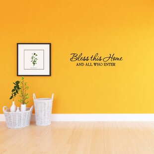 Bless this Home Friend Vinyl Wall Home Decor Decal Quote Inspirational Adorable