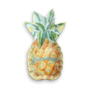 Margaritaville Vintage Pineapple Figural Melamine Platter