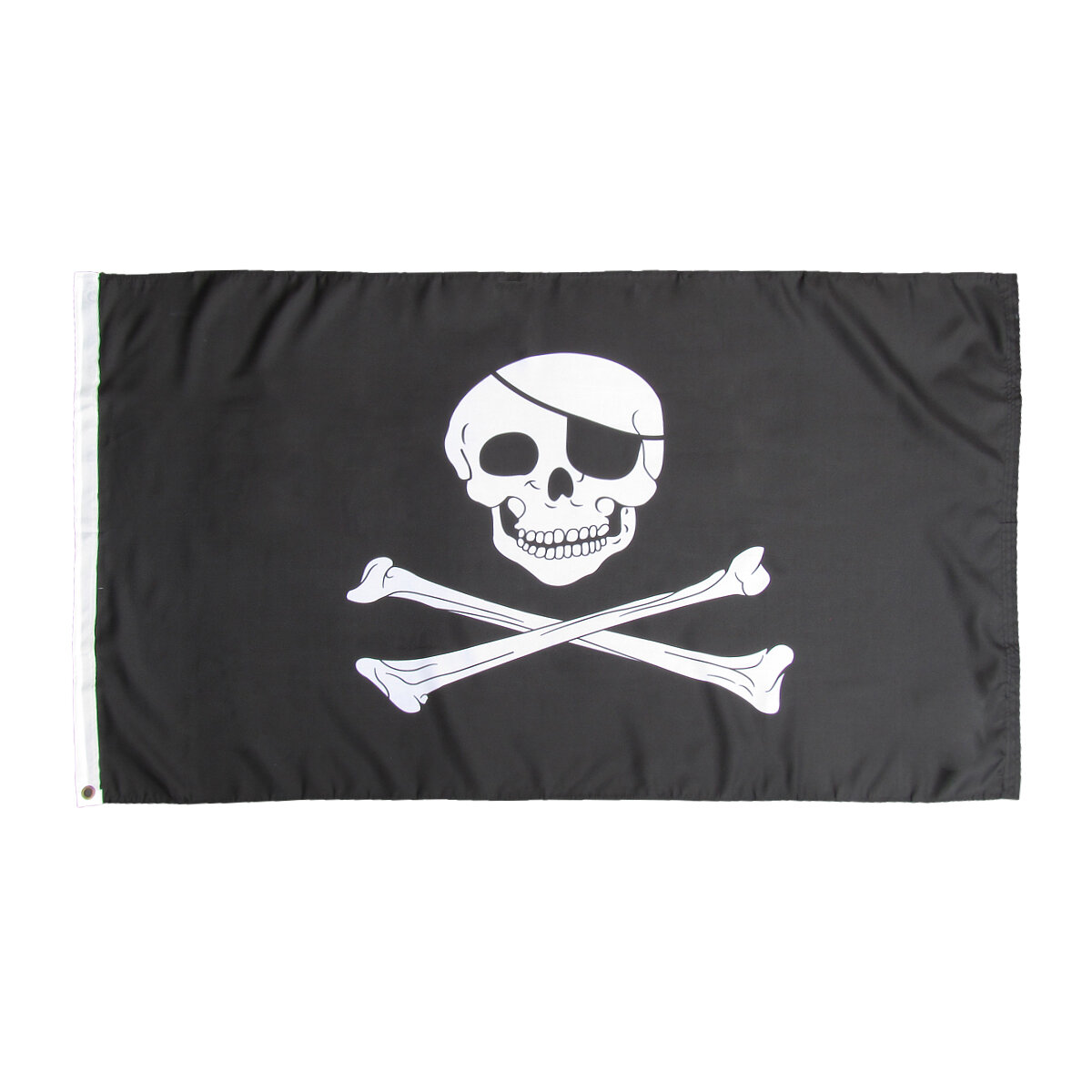 Collectable Flags SKULL AND CROSSBONES FLAG 5 x 3 HIGH QUALITY BLACK ...