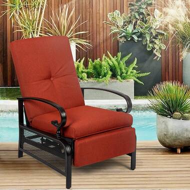 keenes recliner patio chair with cushion