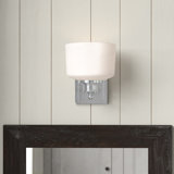 Farmhouse Rustic White Shade Vanity Lighting Birch Lane