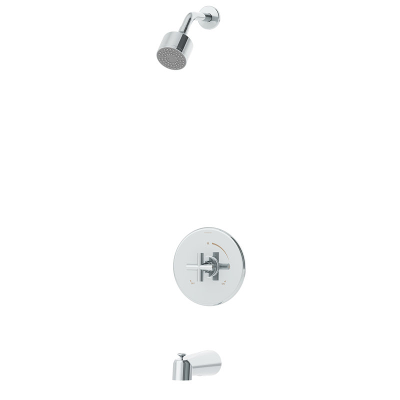 Symmons Dia 1 Handle Tub And Shower Valve Faucet Trim Kit With Knob Handle Wayfair