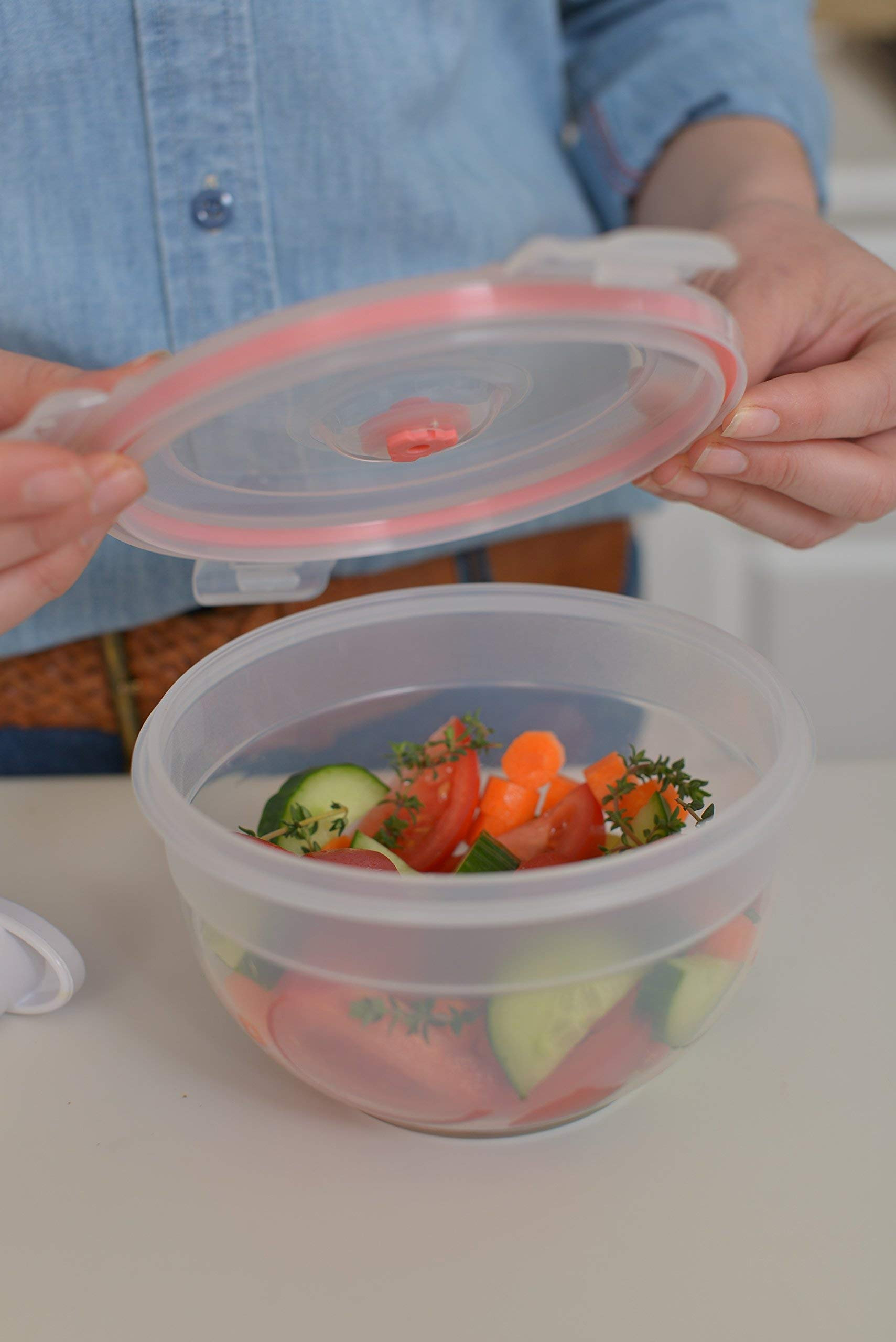Prep & Savour Vacuum Seal Food Storage Containers Handheld Vacuum