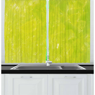 Lime Green Kitchen Curtains Wayfair Ca