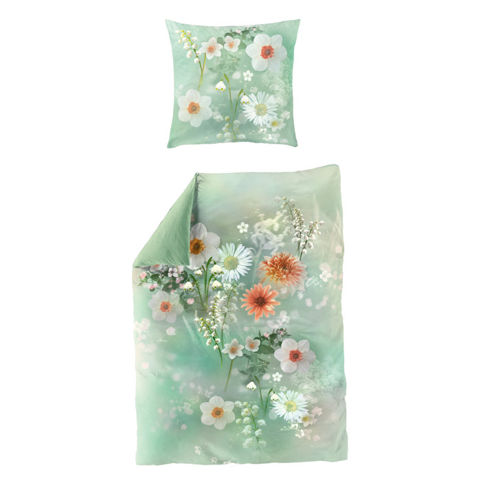 Mako-Satin-Bettwäsche MARGUERITE - Biernaum 