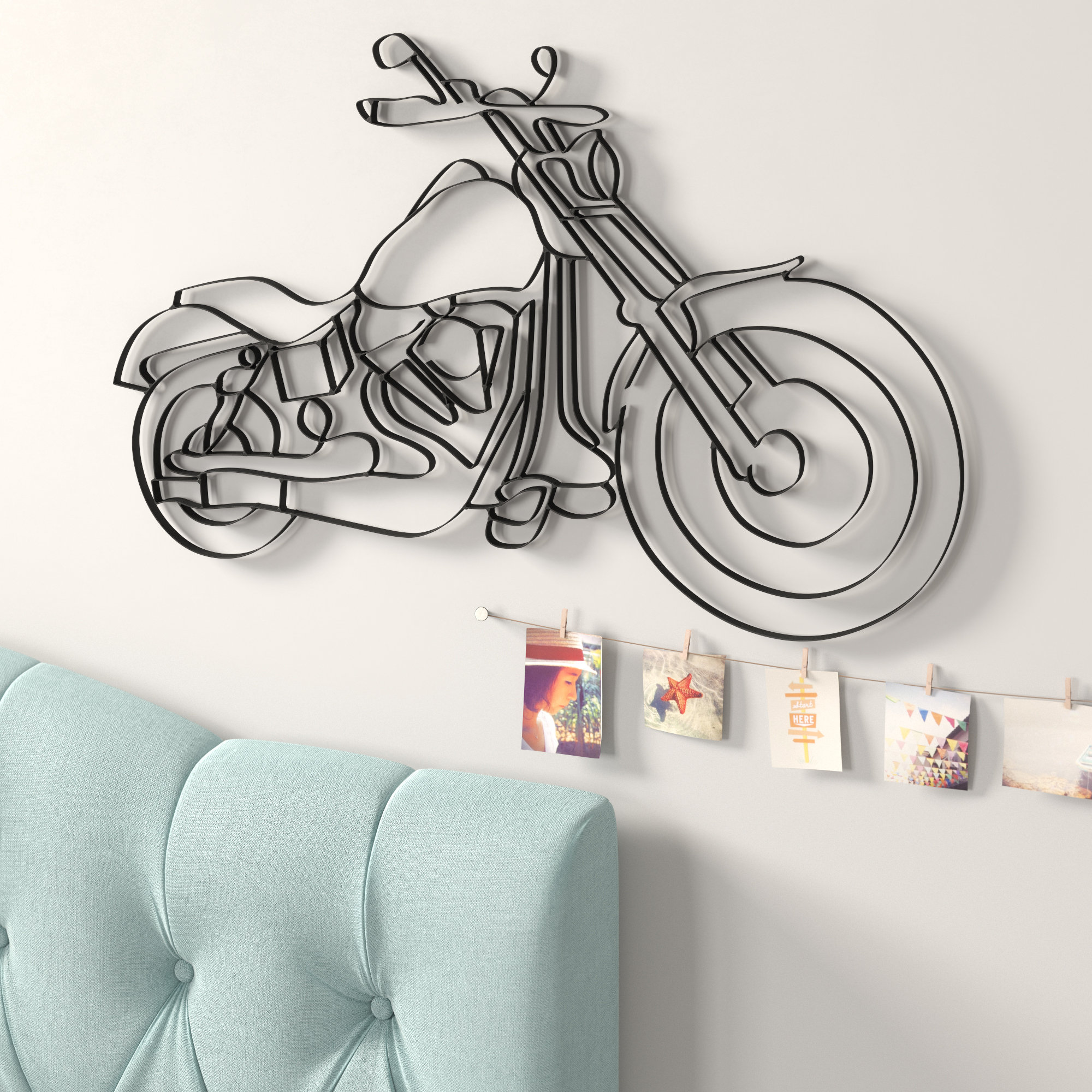 Winston Porter Motorcycle Metal Wall Décor & Reviews Wayfair