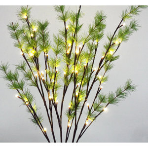 2 Piece 48 LED Light Covered Pine Needle Branch