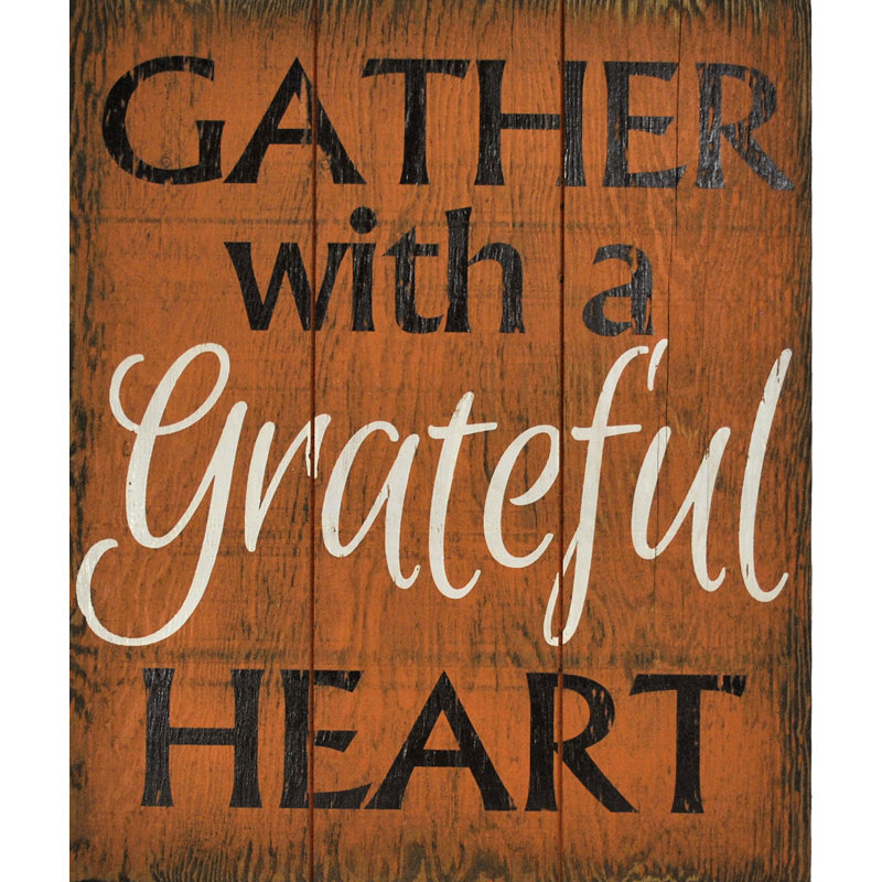 'Gather with a Grateful Heart' Wall Decor