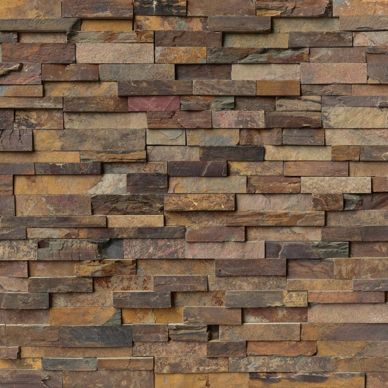 Msi California Gold 6 X 24 Slate Stacked Stone Tile Reviews Wayfair
