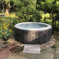 Jet Vinyl Round Inflatable Hot Tub in 