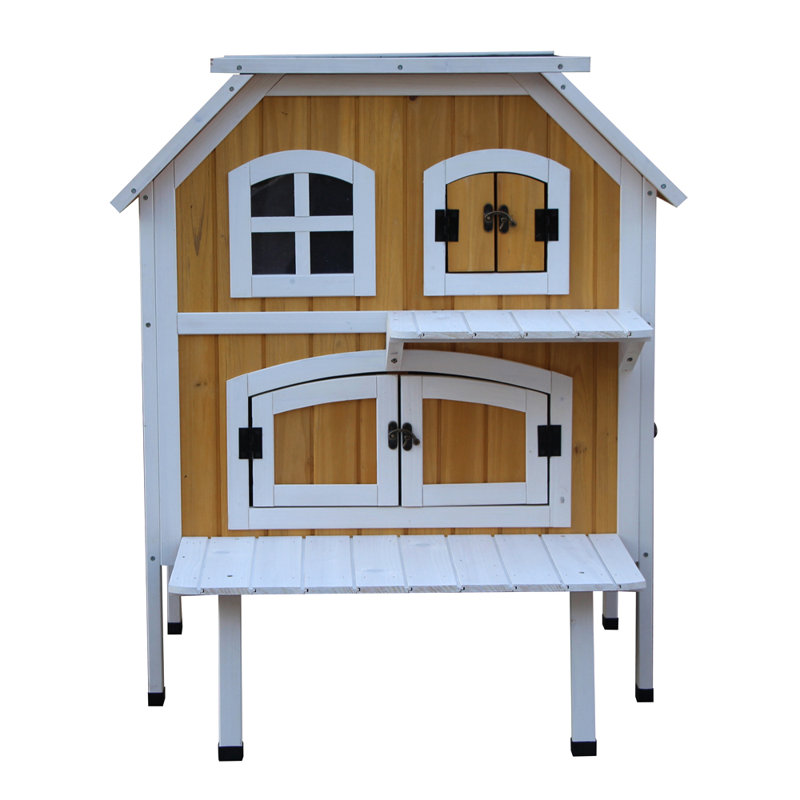 Tucker Murphy™ Pet Tenley Wooden Raised Indoor Outdoor Cat ...