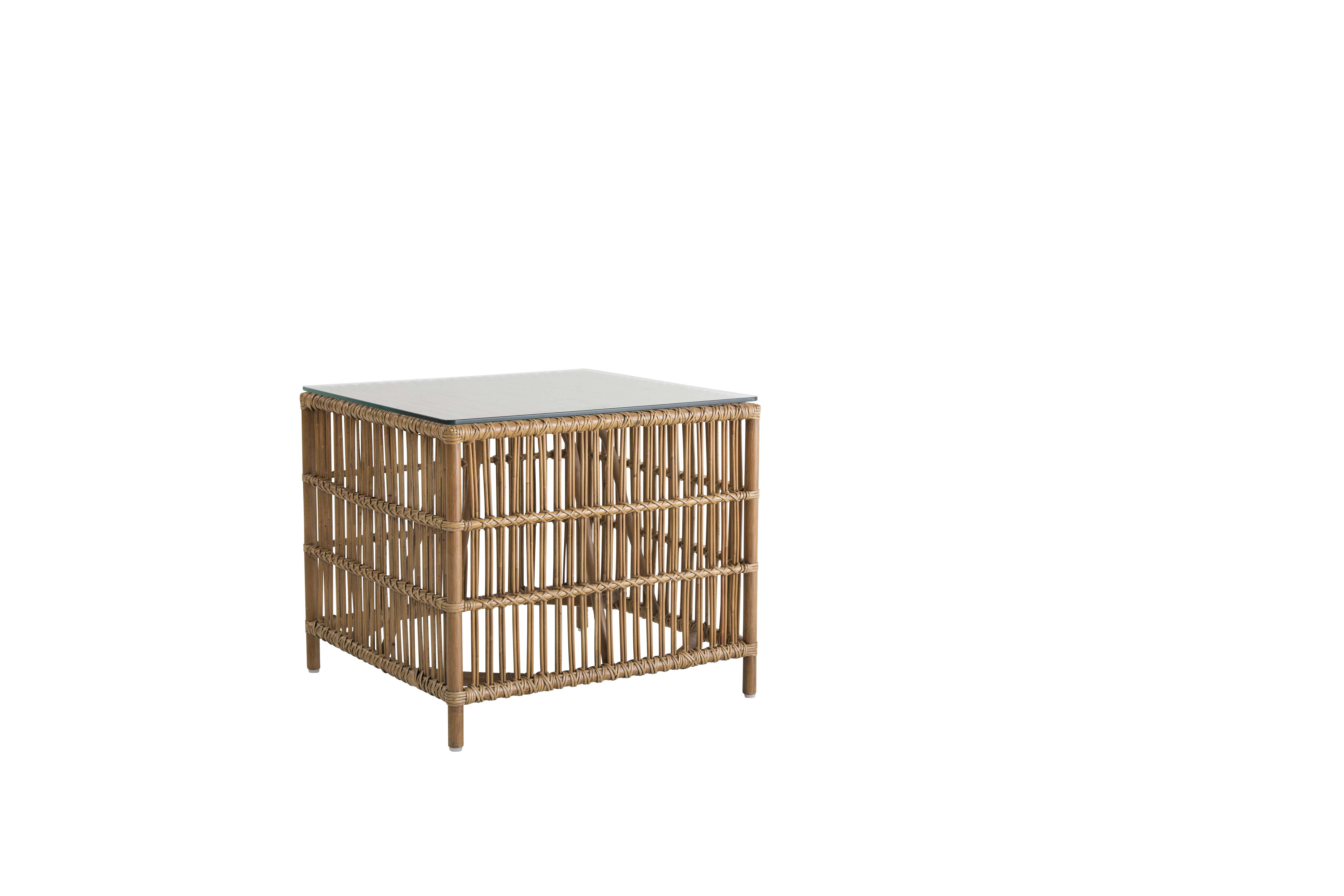 Sika Design Donatello Rattan Side Table Glass Top Wayfair