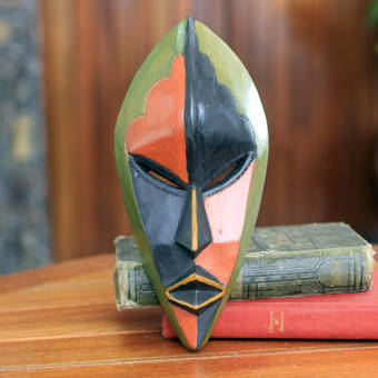 World Menagerie Izabelle Handcarved African Mask Wall Decor Wayfair