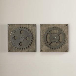 Metal Gear Wall Art Wayfair 2 Piece Gear Wheel Wall Décor Set