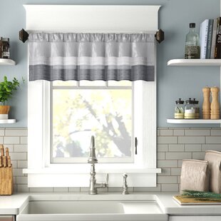 Valance Gray Teal White Mint Abstract Custom Made Window Treatment Curtain 