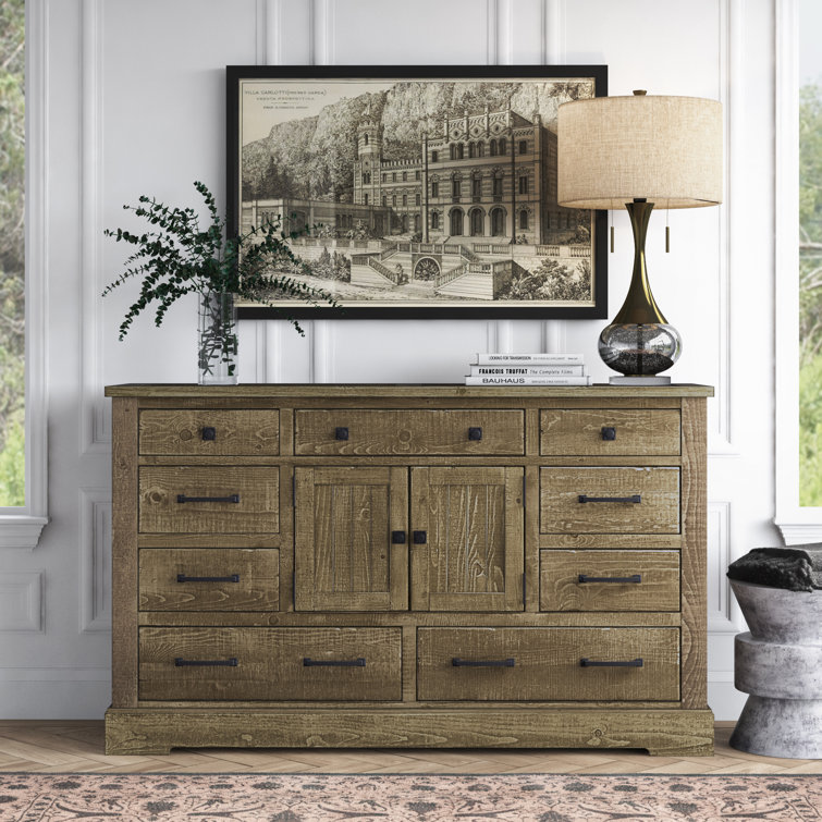 9 drawer solid wood dresser clearance