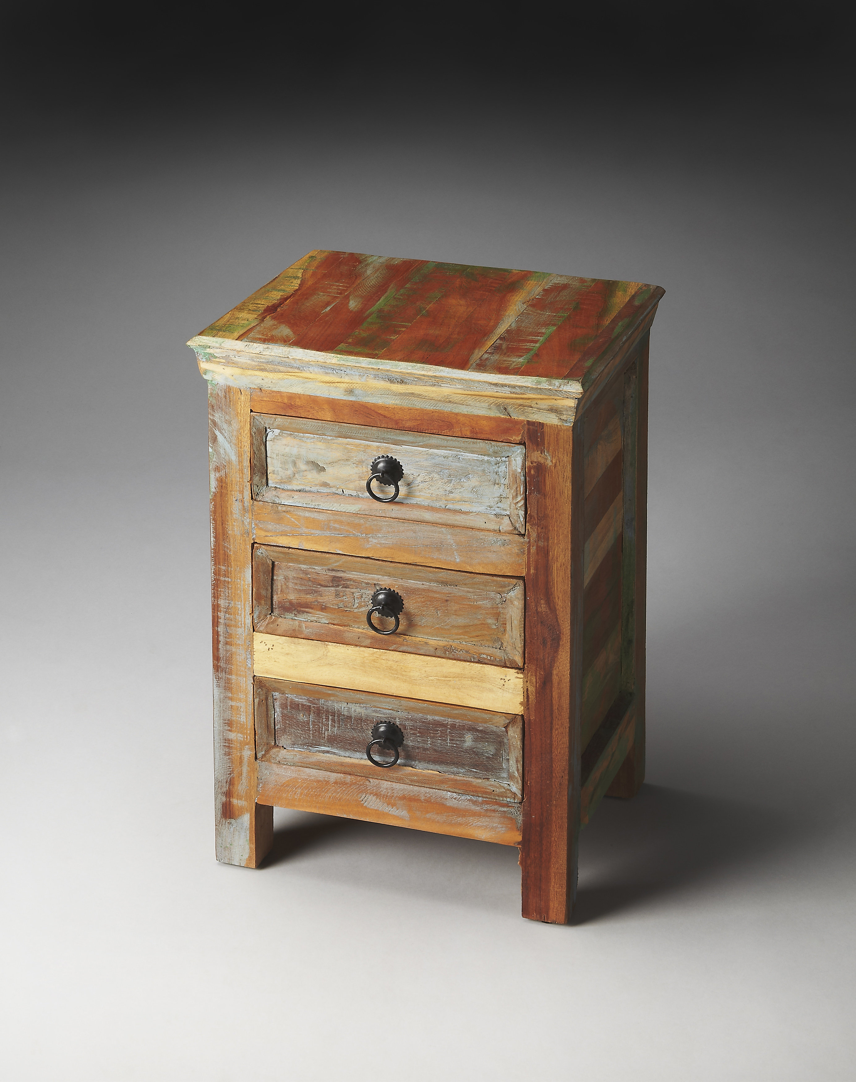 Bloomsbury Market Villar Rustic 3 Drawer Accent Chest Reviews