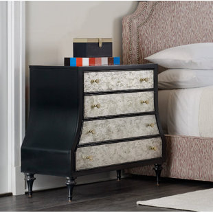 Go to store & view more images Epoque Eglomise 4 Drawer Bachelor's Chest by Cynthia Rowley