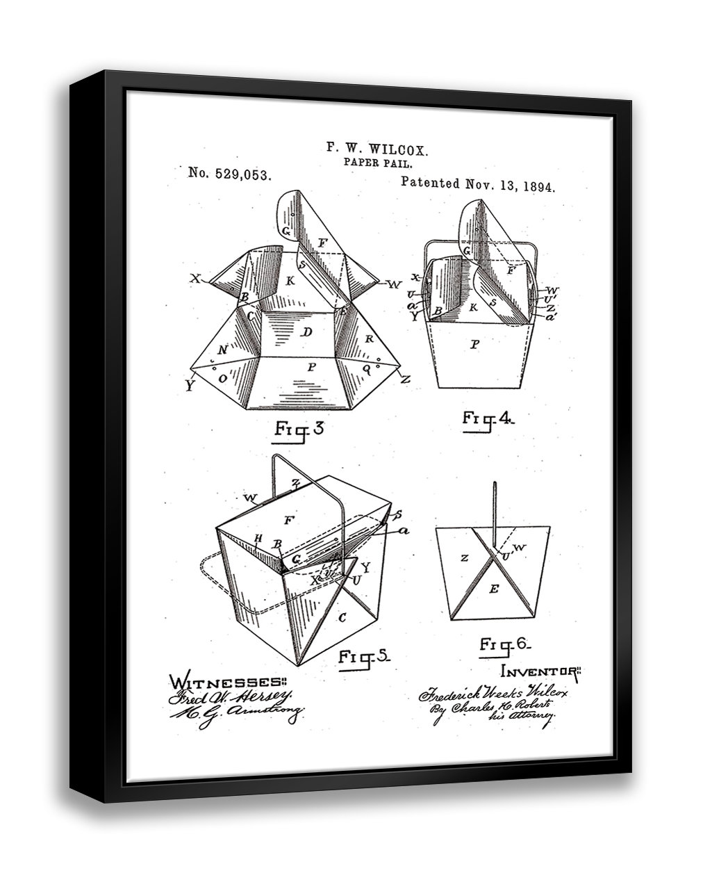 ATX Art Group LLC Chinese Take Out Box Patent by Stanley Print House
