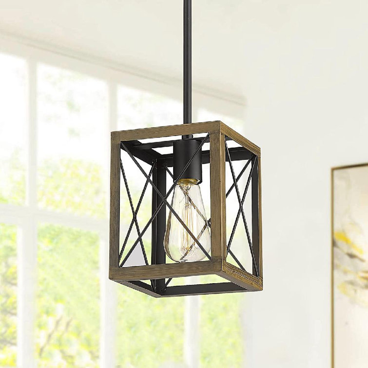 Farmhouse Pendant Lights, 1-Light Indoor Kitchen Hanging Light Fixtures For  Kitchen Island Living Room Dining Room