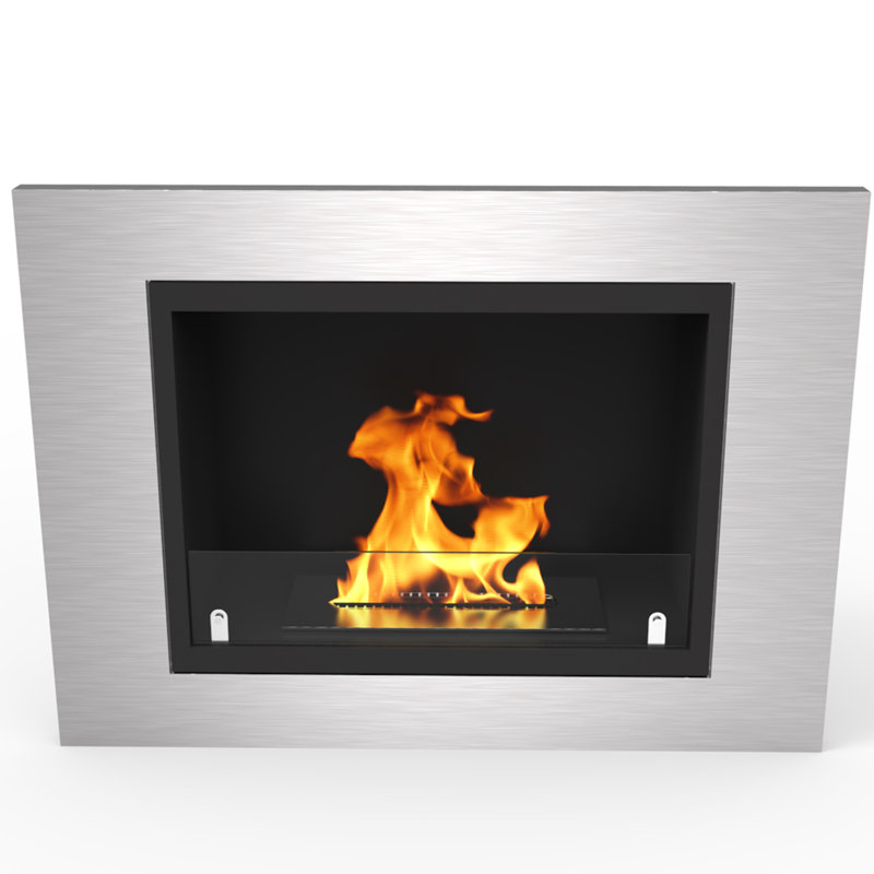 Orren Ellis Loyd Ventless Recessed Wall Mounted Bio Ethanol