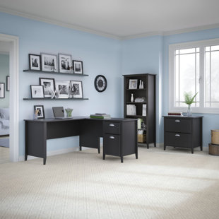 Go to store & view more images Kathy Ireland Office by Bush Connecticut 3 Piece L-Shape Desk Office Suite