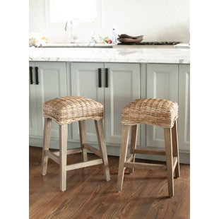 Wicker Rattan Bar Stools Counter Stools Free Shipping Over 35 Wayfair