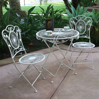 whaley 3 piece bistro set butterfly