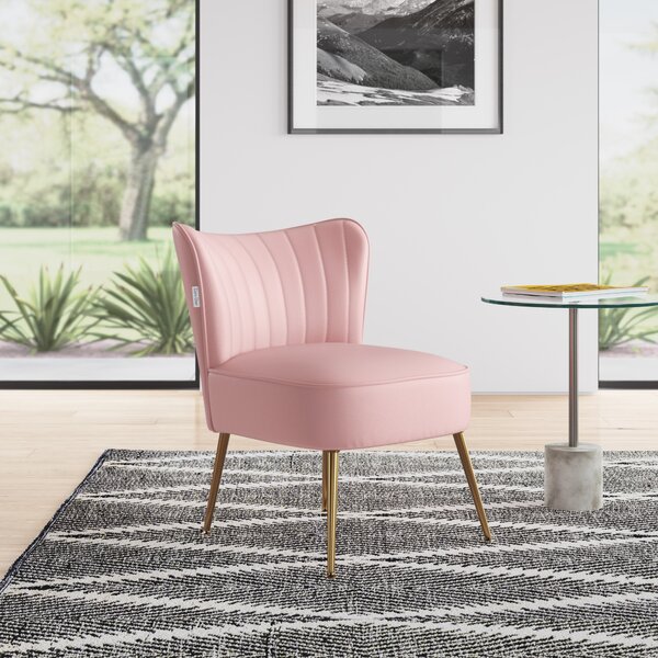 wayfair pink armchair