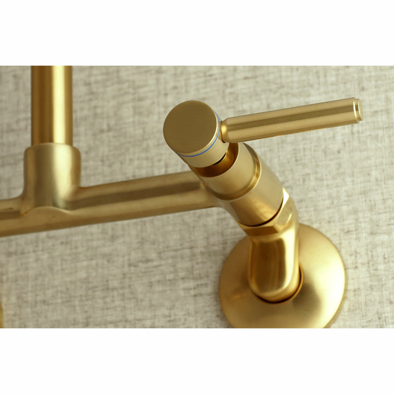 Kingston Brass Ks813c 8 Inch Adjustable Centre Wall Mount Kitchen