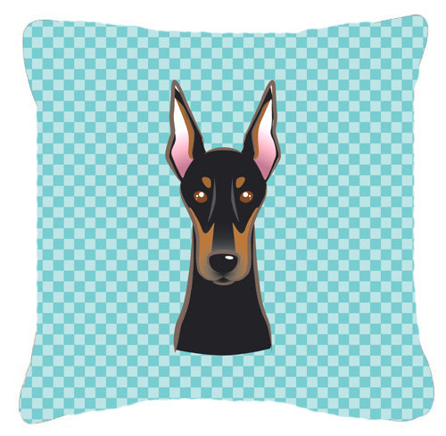 Caroline S Treasures Checkerboard Doberman Indoor Outdoor Throw Pillow Wayfair