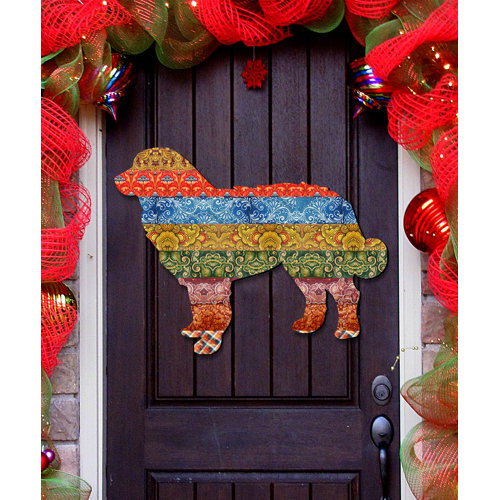 The Holiday Aisle Country Quilted Reindeer Hanging Figurine Wood