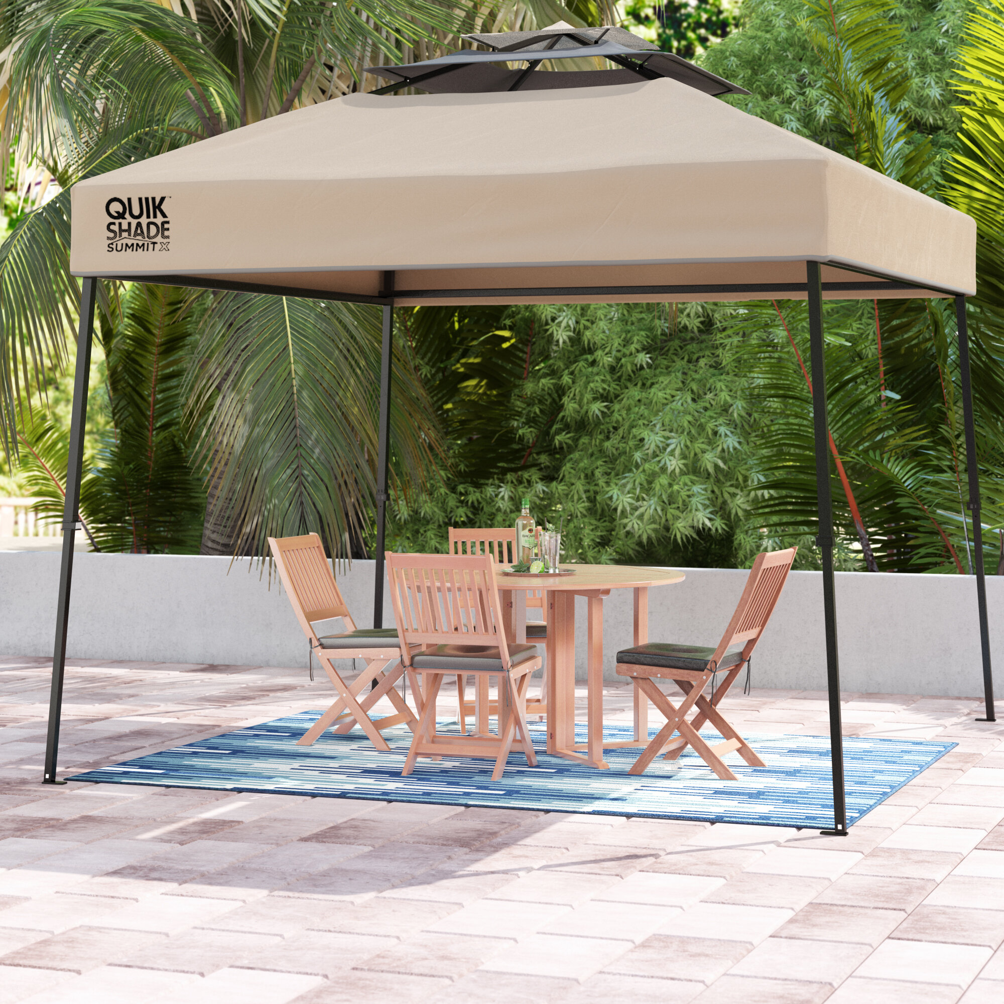 Quikshade Summit 10 Ft W X 10 Ft D Metal Pop Up Canopy Reviews Wayfair