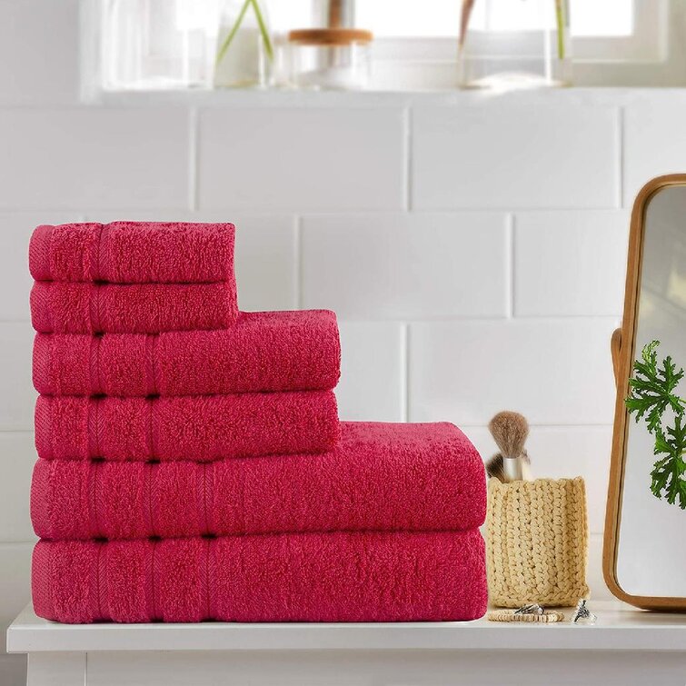 Ultra Soft 600GSM Combed Cotton Bath Towels Hand Towels Bath Sheet Pack of 2 & 4 