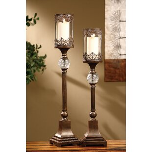 tall candle holders for fireplace