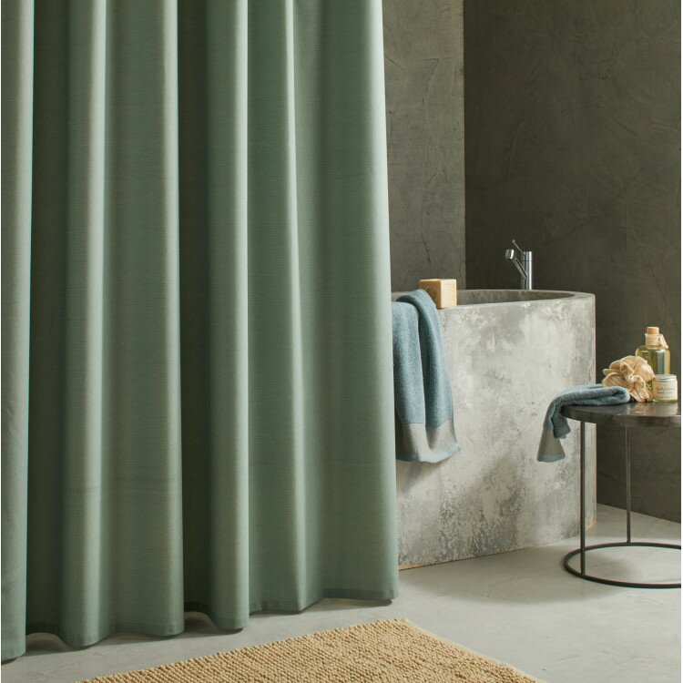 Theoreme Shower Curtain green