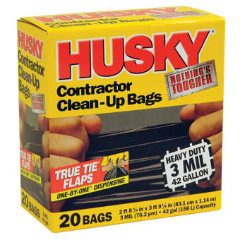 husky commercial wastebasket liners