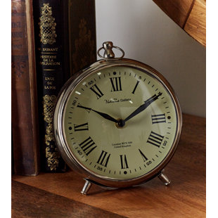 Mantel Tabletop Clocks You Ll Love Wayfair Round Metal Table Clock