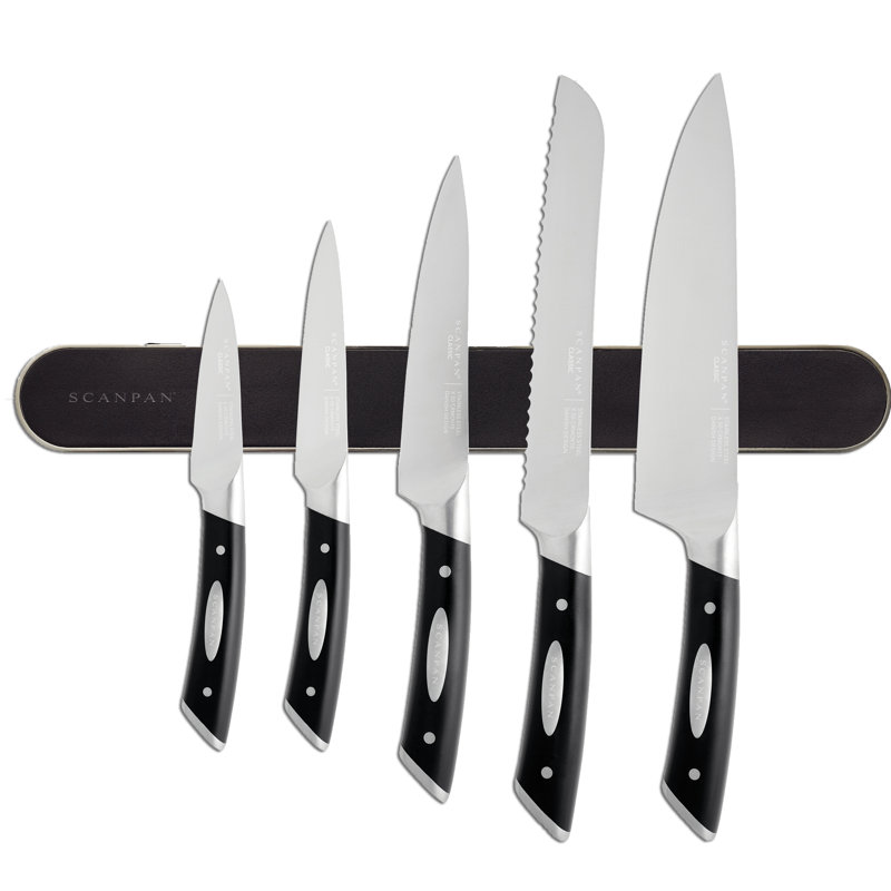 Scanpan Classic 6 Piece Assorted Knife Set With Magnetic Bar Wayfair