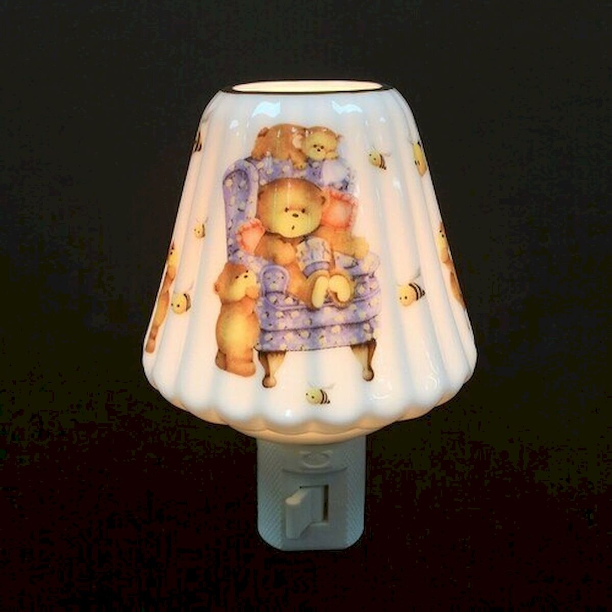 Clearance SALE Child’s Lamp Teddy Bear 12v dollhouse miniature1:12 light