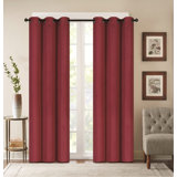Red Silk Curtains Drapes You Ll Love In 2020 Wayfair