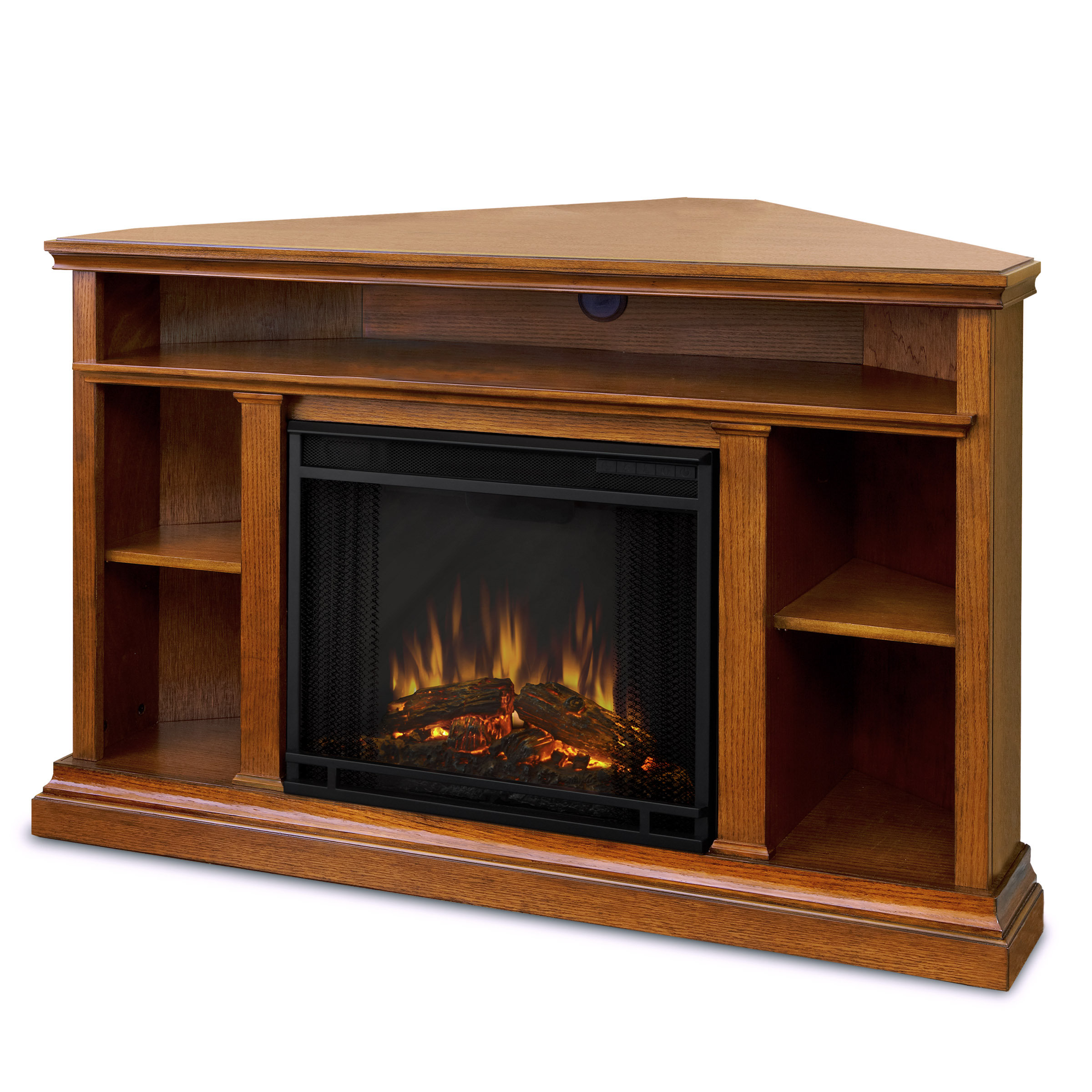 Real Flame Churchill Corner Tv Stand For Tvs Up To 55 Inches With