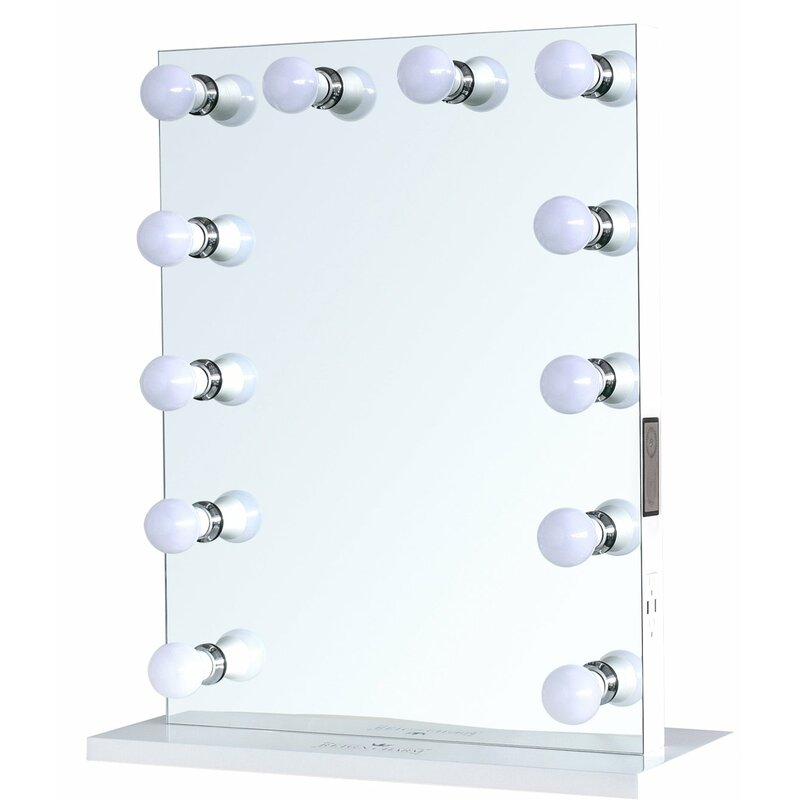 wayfair vanity mirror with lights