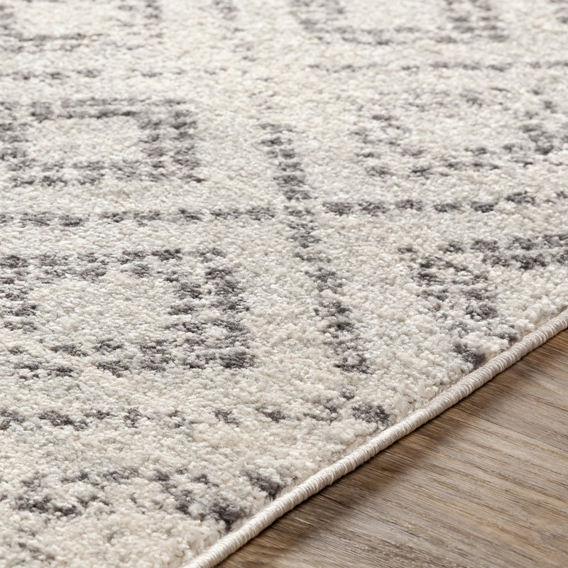 Woodrum Distressed Global Inspired Light Gray White Area Rug Woodrum Distressed Global Inspired Light Gray White Area Rug